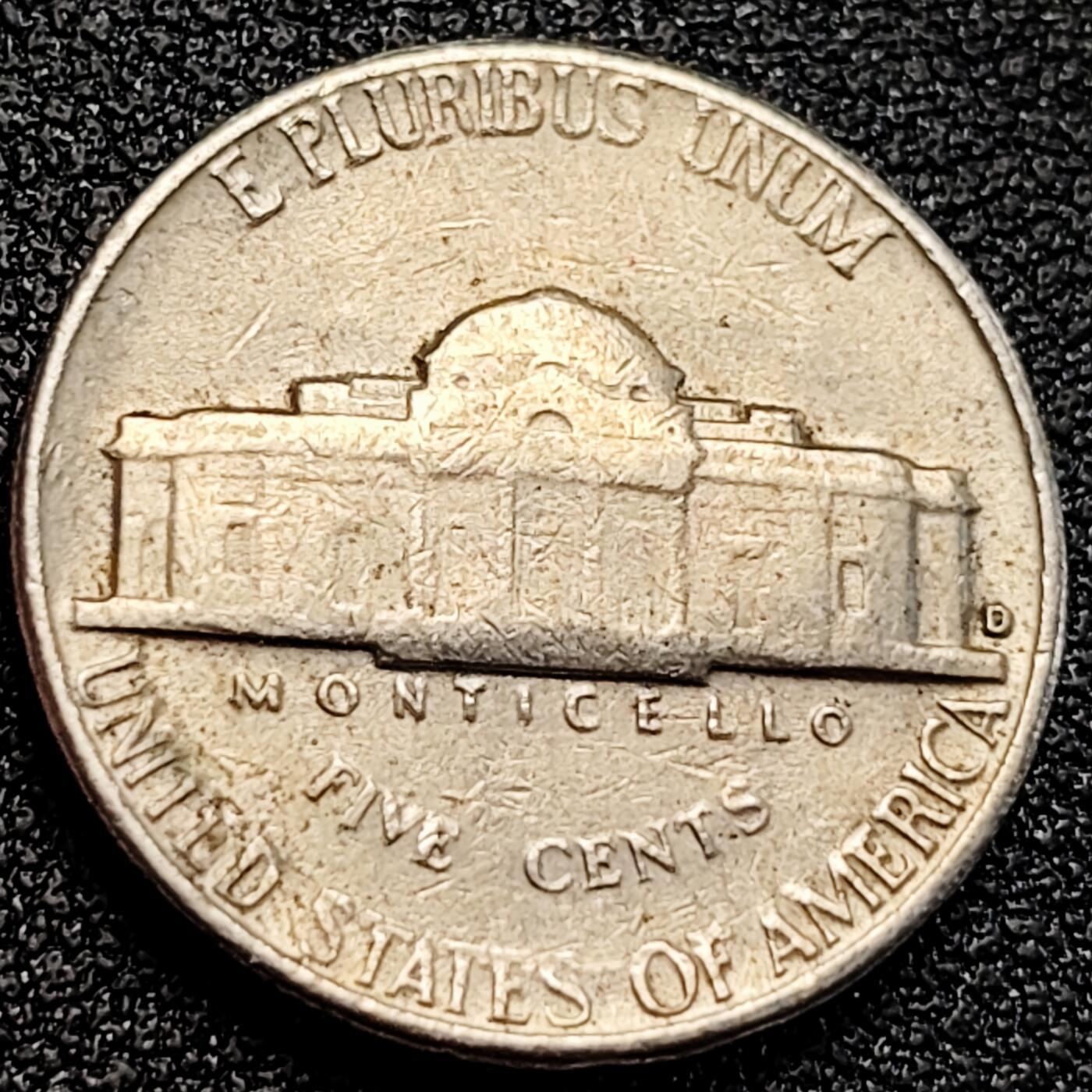 泉币菌-第164场-新年第七场 精品福利场 杰斐逊总统 美国5美分1963年 铜镍币 21毫米5.0克