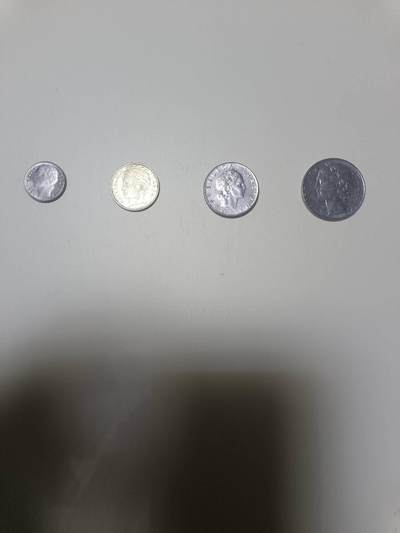 【20260108】非全新纸币和硬币第322场 - 意大利4枚硬币