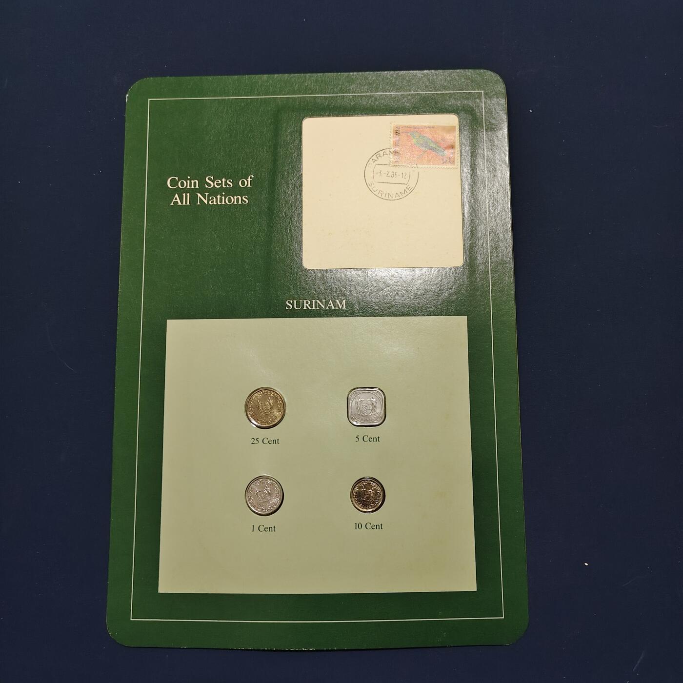 【全场包邮】纯粹捡漏拍492场【封装套币专场】-注意佣金 【富兰克林·世界各国硬币系列邮币卡】苏里南共和国