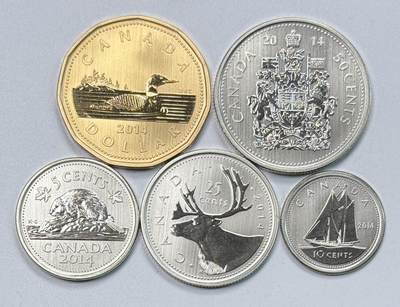 S&S Numismatic世界钱币-拍卖 第117期  - 加拿大2014年5枚套币 磨砂版