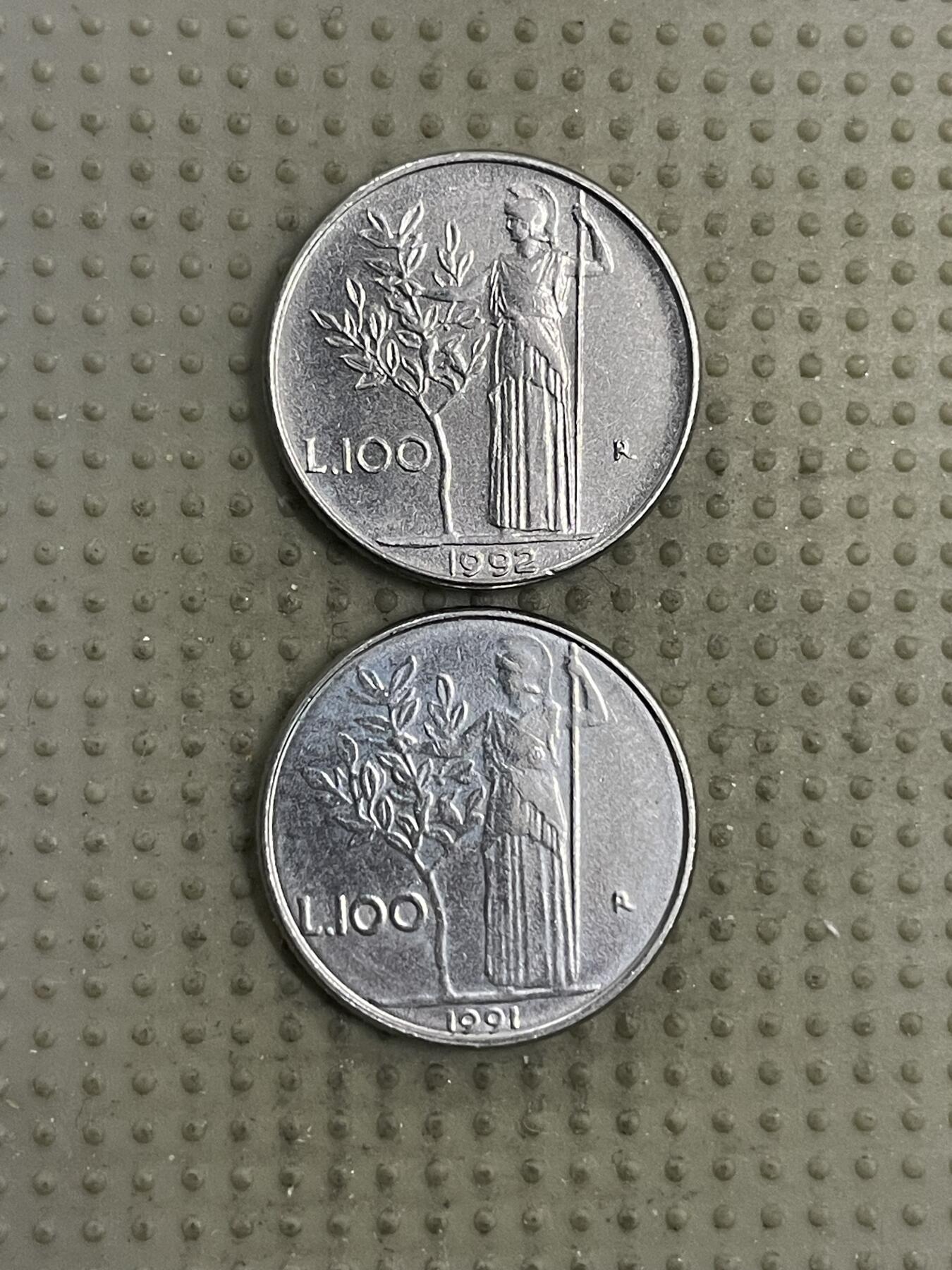 2026年第2场各国散币拍卖（总第152场） 意大利100里拉小版2枚