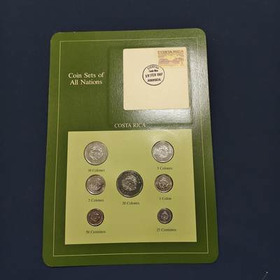 【全场包邮】纯粹捡漏拍492场【封装套币专场】-注意佣金 - 【富兰克林·世界各国硬币系列邮币卡】哥斯达黎加共和国