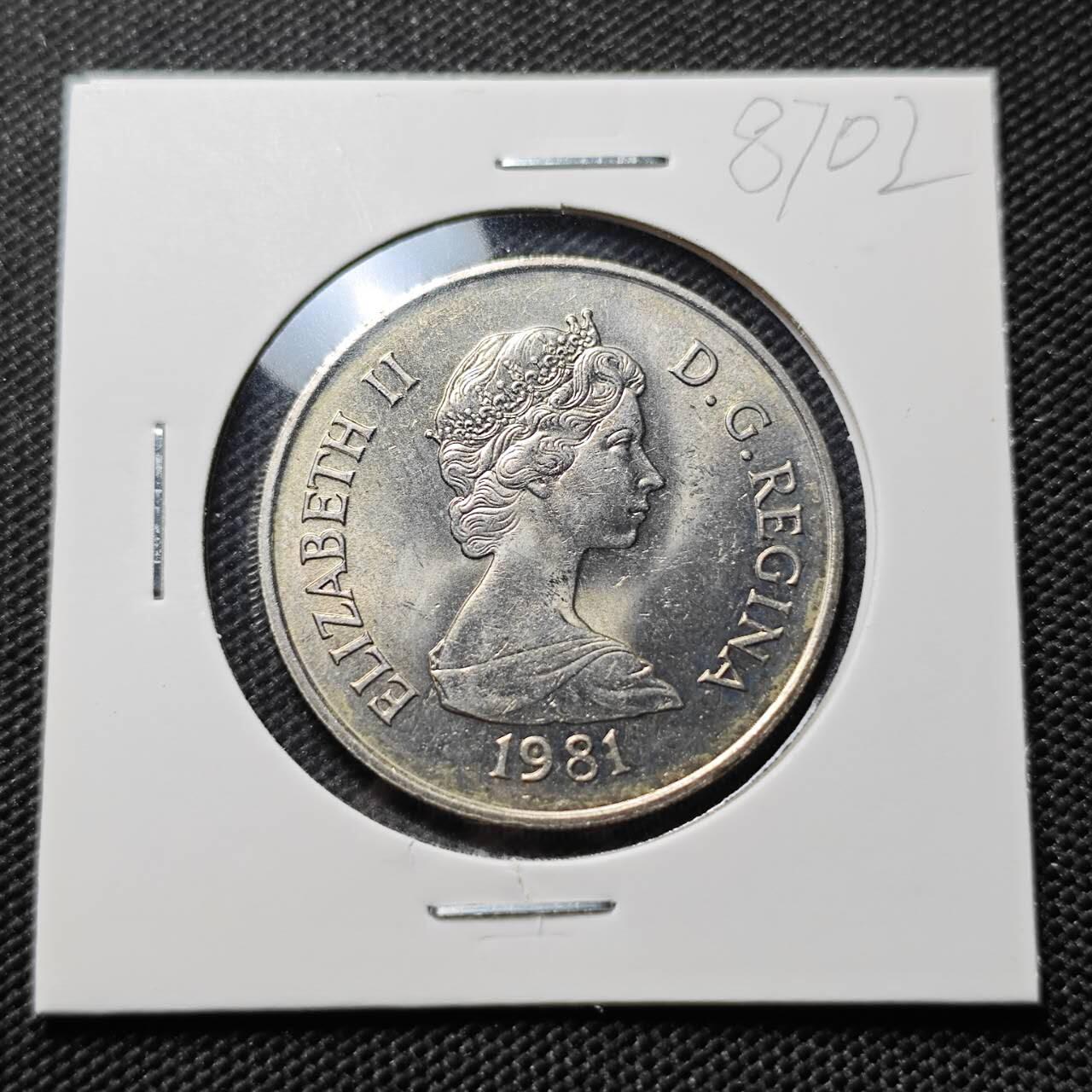 KK钱币收藏小铺  第387期  2月预留时间 周末发货   英属特克斯和凯特斯1/2克朗