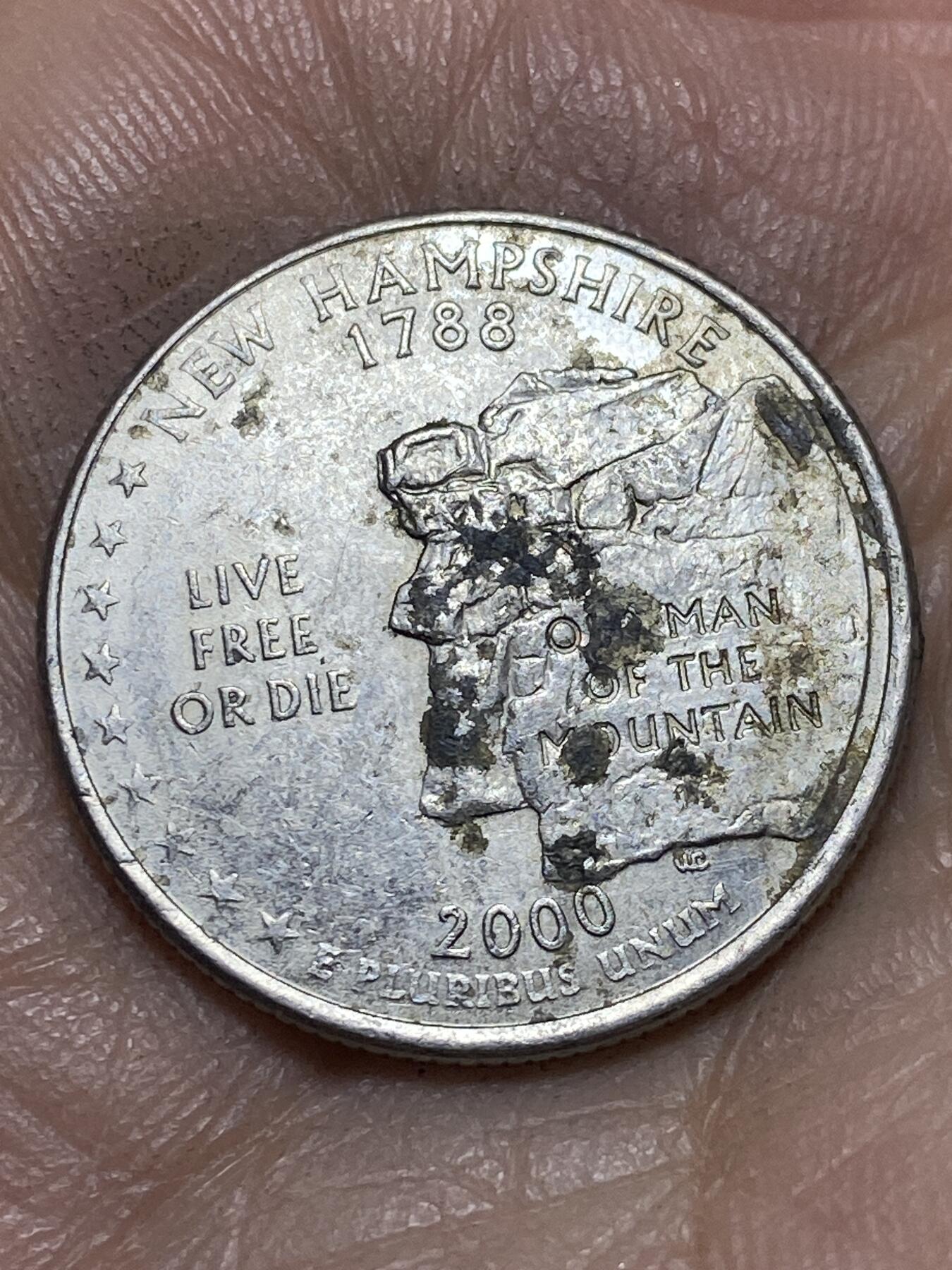 2026年第四场(总第一百七十三场）外国好品散币场(免佣金) 美国🇺🇸2000年1/4美元(州系列，新罕布尔什州纪念币)