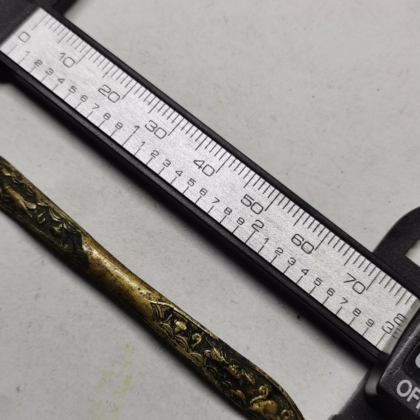 杂件专场93期 清代鎏金发簪，花纹精美