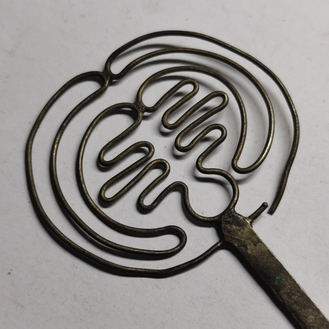 杂件专场93期 清末民国老银发簪，一边有一点断