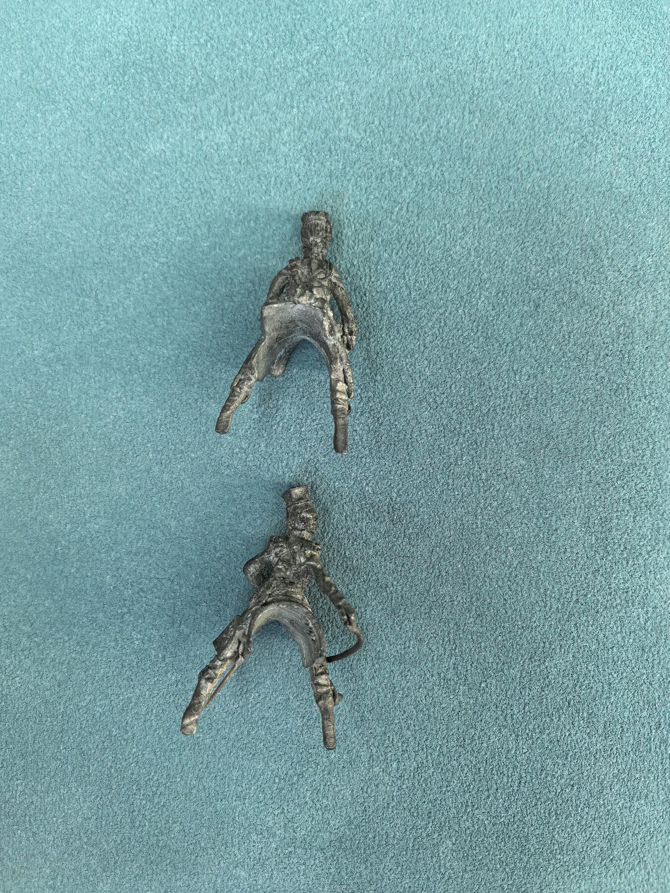 盛世勋华——号角文化勋章邮票专场拍卖第297期 英国骑兵金属人偶 2个