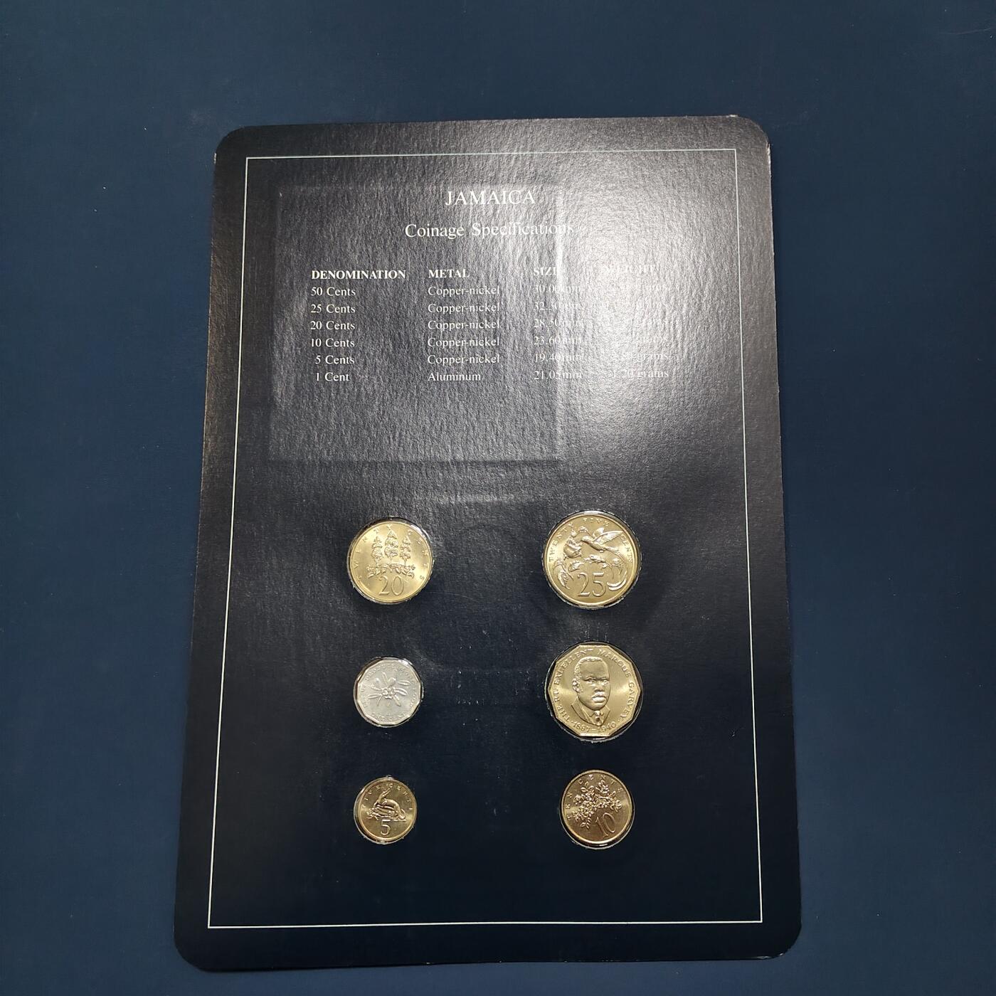 【全场包邮】纯粹捡漏拍492场【封装套币专场】-注意佣金 【富兰克林·世界各国硬币系列邮币卡】牙买加共和国