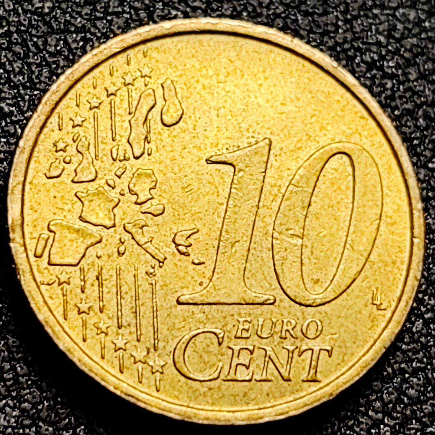 泉币菌-第164场-新年第七场 精品福利场 维纳斯女神 意大利10欧分黄铜币  纪念币铜钱