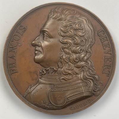 掌中浮雕-藏着的欧洲第048场 - 1821年法国历史人物铜章，41mm