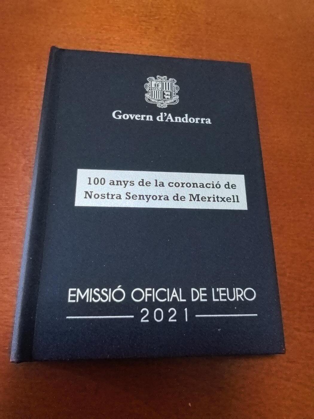 长老汇蛇年精选第九十二场拍卖 2021安道尔梅里克塞尔圣母加冕2欧元精制币，盒证全，3750枚，极为稀少