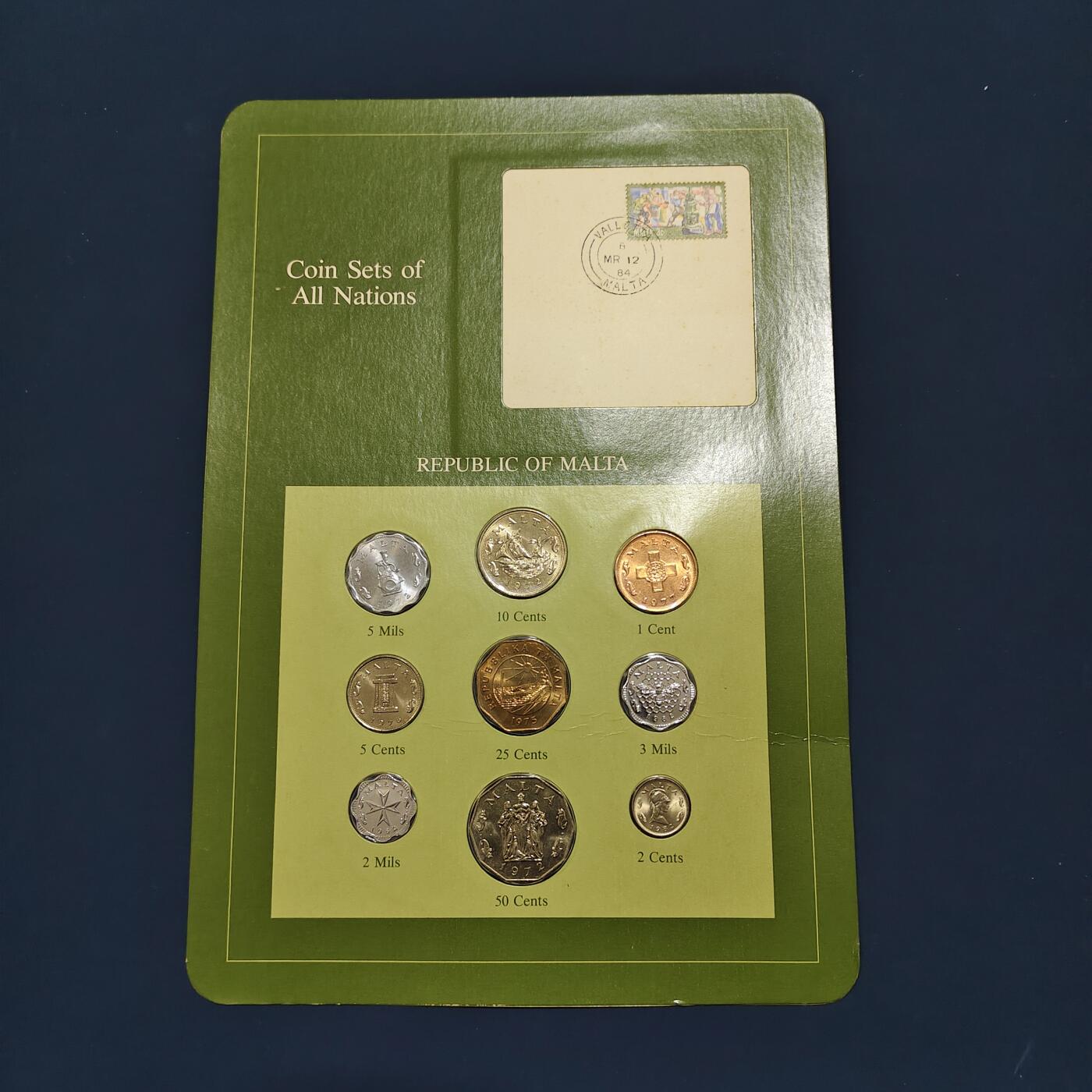 【全场包邮】纯粹捡漏拍492场【封装套币专场】-注意佣金 【富兰克林·世界各国硬币系列邮币卡】马耳他共和国