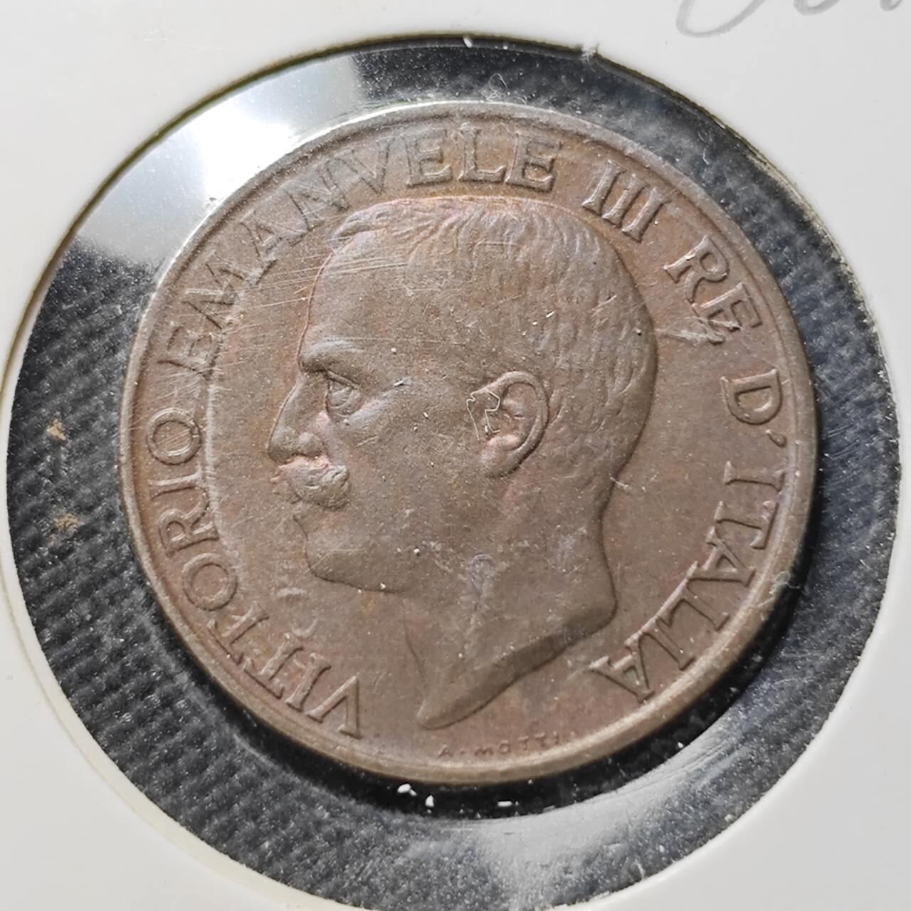 KK钱币收藏小铺  第386期  2月预留时间 周末发货  1923意大利10分铜币