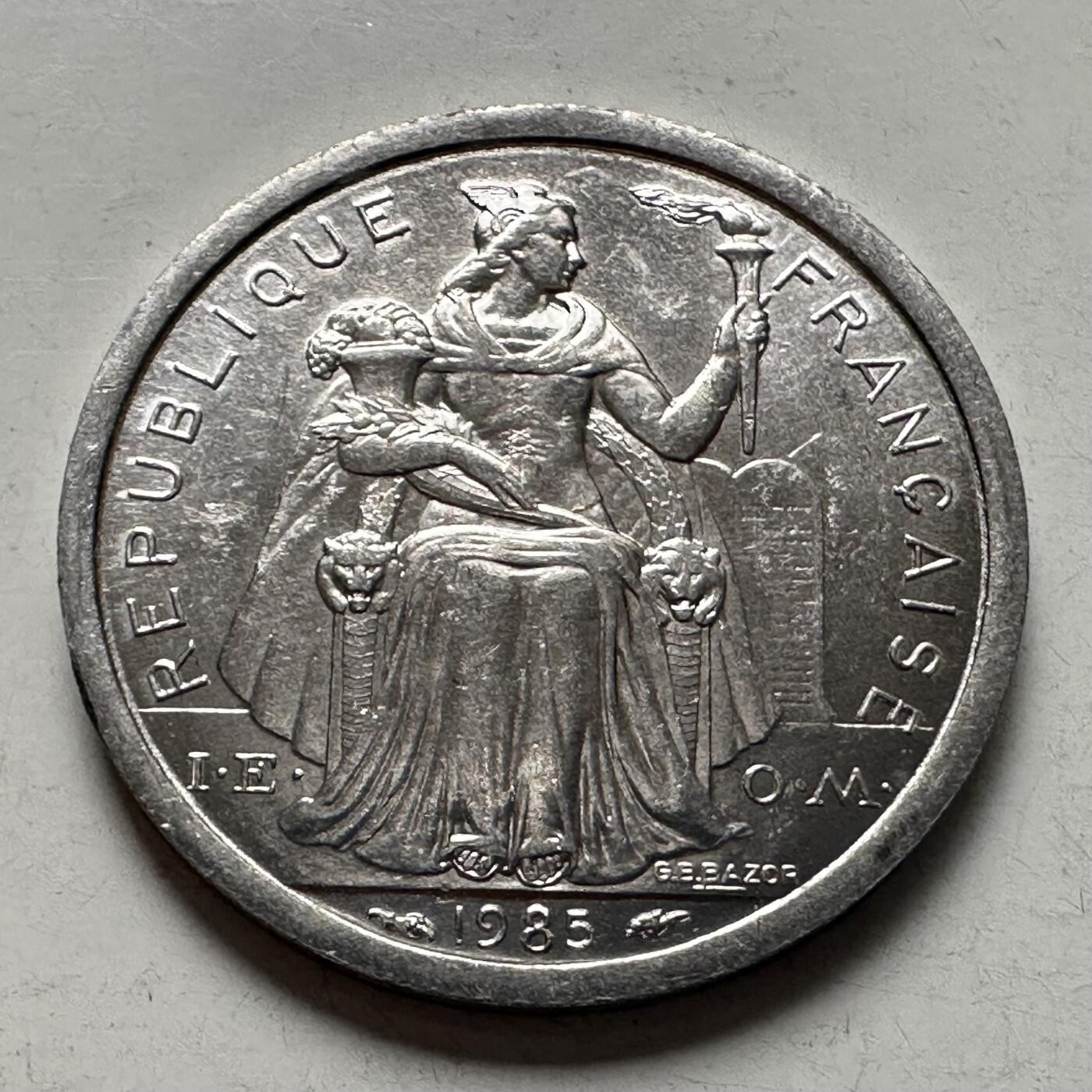 🌹外币初藏🌹🐯2026年第3场  每周二四六晚8️⃣点 接代拍 新喀里多尼亚1985年一法郎