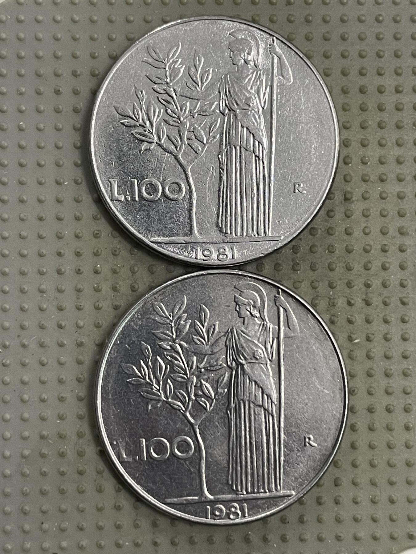 2026年第2场各国散币拍卖（总第152场） 意大利1981年100里拉2枚