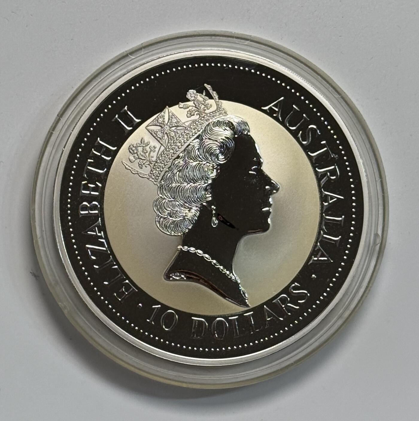 S&S Numismatic世界钱币-拍卖 第118期  澳大利亚1993年 翠鸟 10澳元10盎司999投资银币 311克999银 