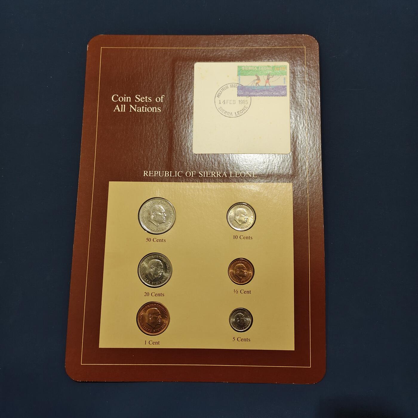 【全场包邮】纯粹捡漏拍492场【封装套币专场】-注意佣金 【富兰克林·世界各国硬币系列邮币卡】塞拉利昂共和国