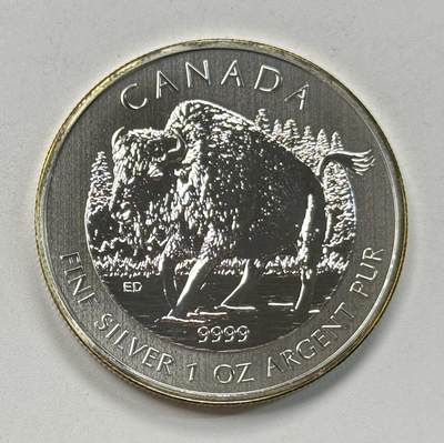 S&S Numismatic世界钱币-拍卖 第118期  - 加拿大2013年 野生动物系列-森林野牛 5加元1盎司9999投资银币