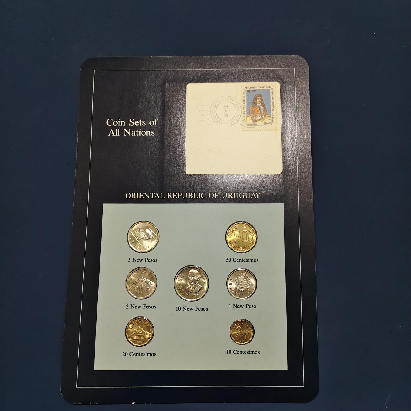 【全场包邮】纯粹捡漏拍492场【封装套币专场】-注意佣金 【富兰克林·世界各国硬币系列邮币卡】乌拉圭共和国