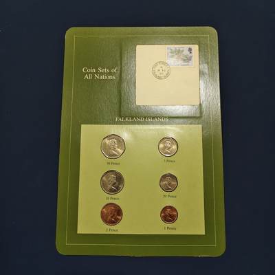 【全场包邮】纯粹捡漏拍492场【封装套币专场】-注意佣金 - 【富兰克林·世界各国硬币系列邮币卡】福克兰群岛（英国属地）