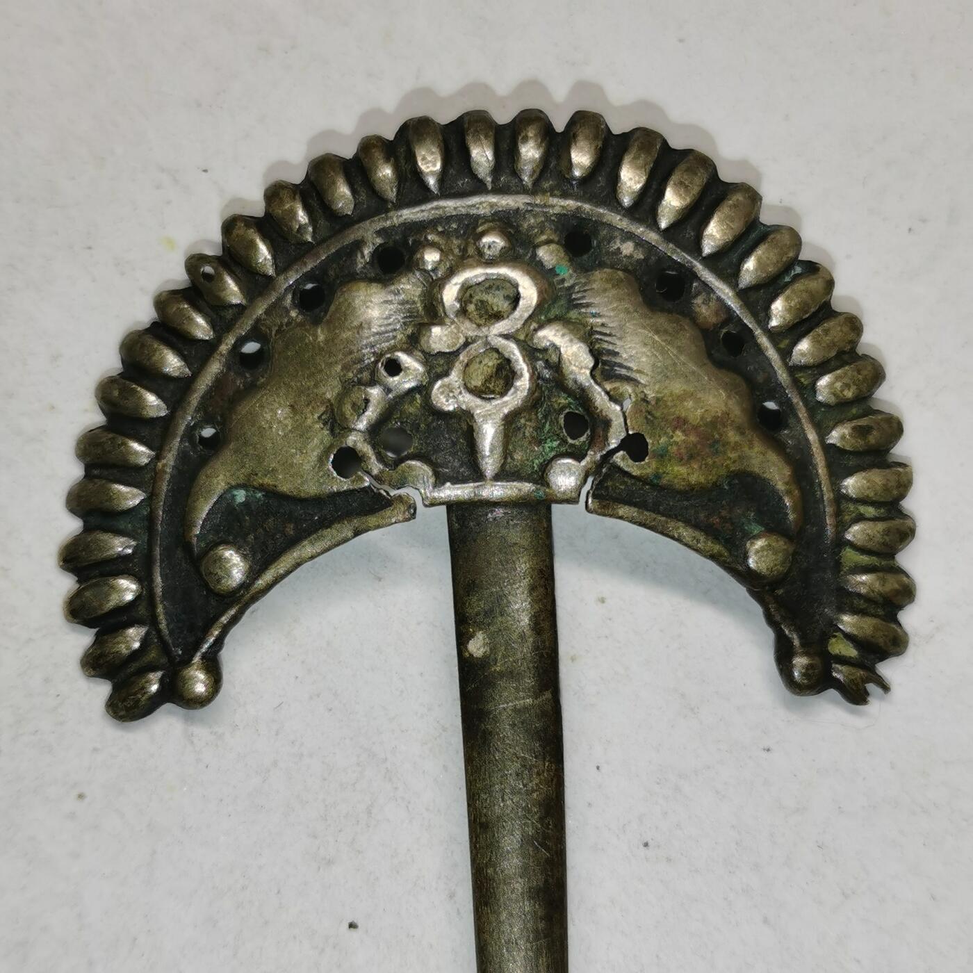 杂件专场93期 清代老银发簪