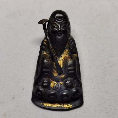 杂件专场93期 - 清代老银鎏金寿星