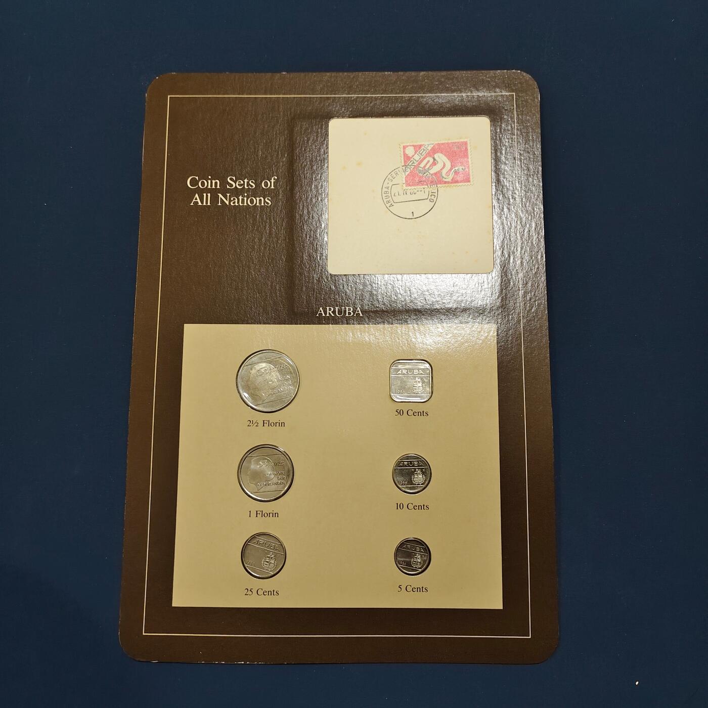 【全场包邮】纯粹捡漏拍492场【封装套币专场】-注意佣金 【富兰克林·世界各国硬币系列邮币卡】阿鲁巴（荷兰属地）