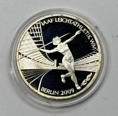S&S Numismatic世界钱币-拍卖 第118期  - 德国2009年 柏林田径世锦赛 10欧元精制纪念银币 18克925银，品相如图