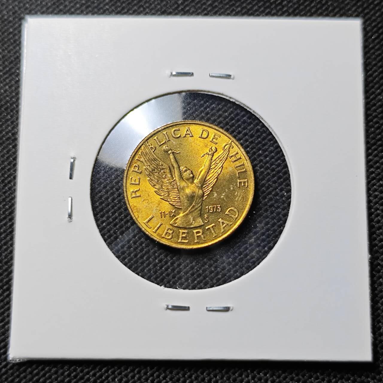 KK钱币收藏小铺  第387期  2月预留时间 周末发货 1986智利5比索 好品