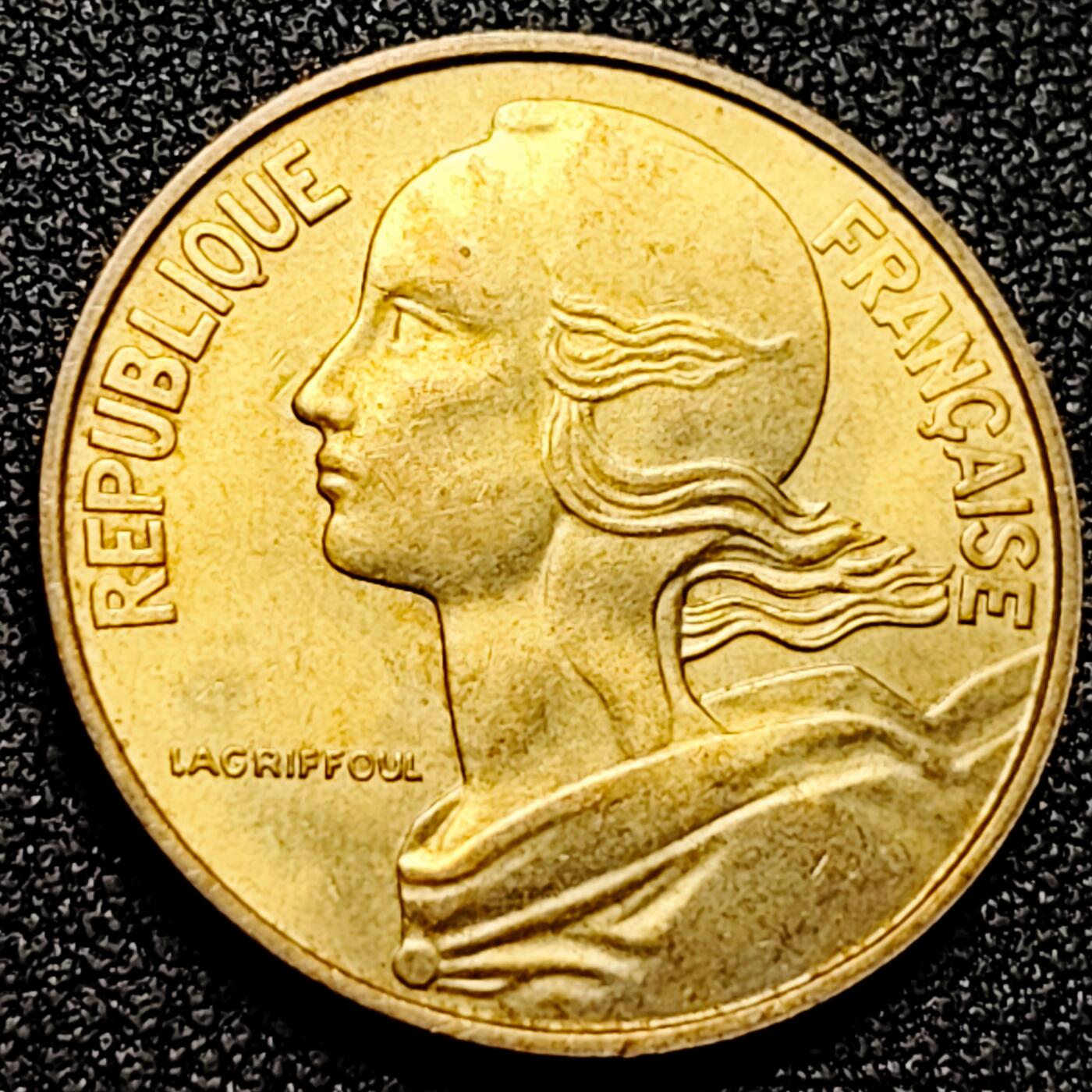 泉币菌-第165场-新年第八场 精品福利场 法国20生丁铜币 麦穗女神 23.5mm 欧洲币