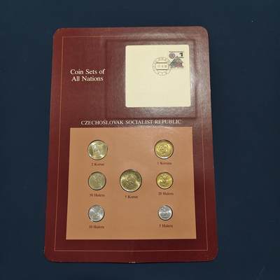 【全场包邮】纯粹捡漏拍492场【封装套币专场】-注意佣金 - 【富兰克林·世界各国硬币系列邮币卡】捷克斯洛伐克共和国