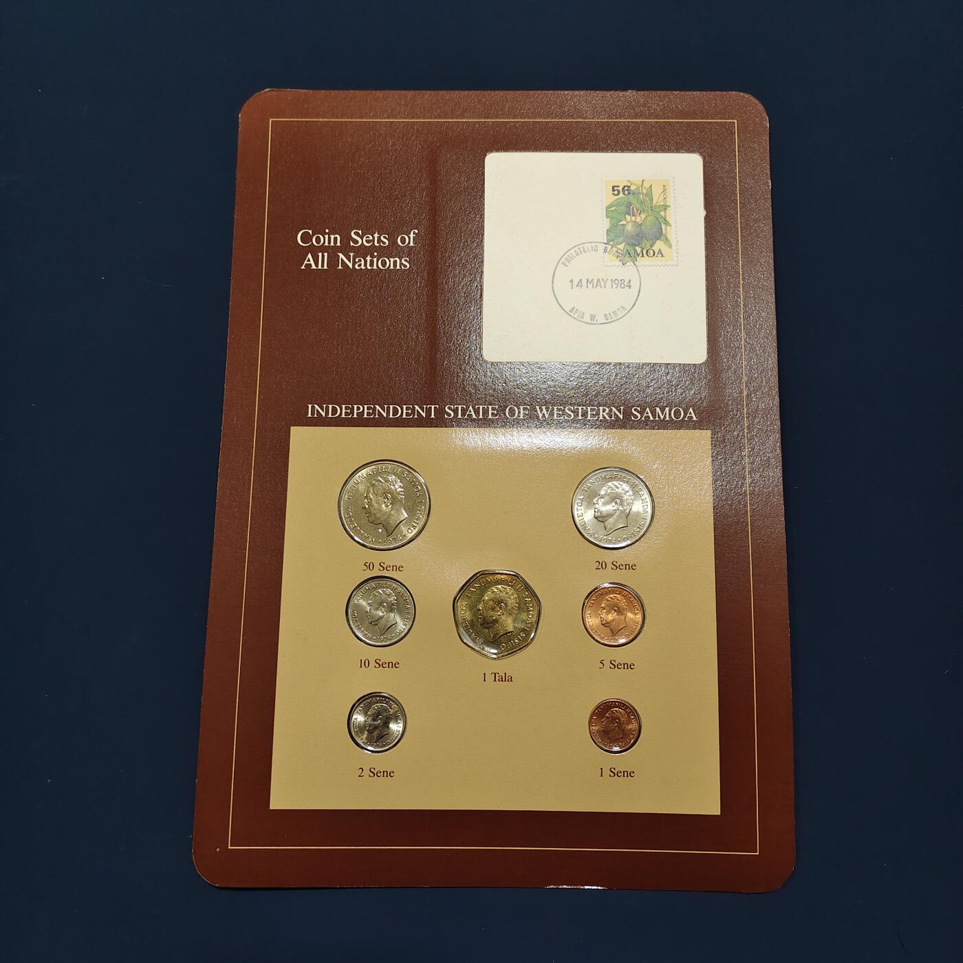 【全场包邮】纯粹捡漏拍492场【封装套币专场】-注意佣金 【富兰克林·世界各国硬币系列邮币卡】西萨摩亚独立国