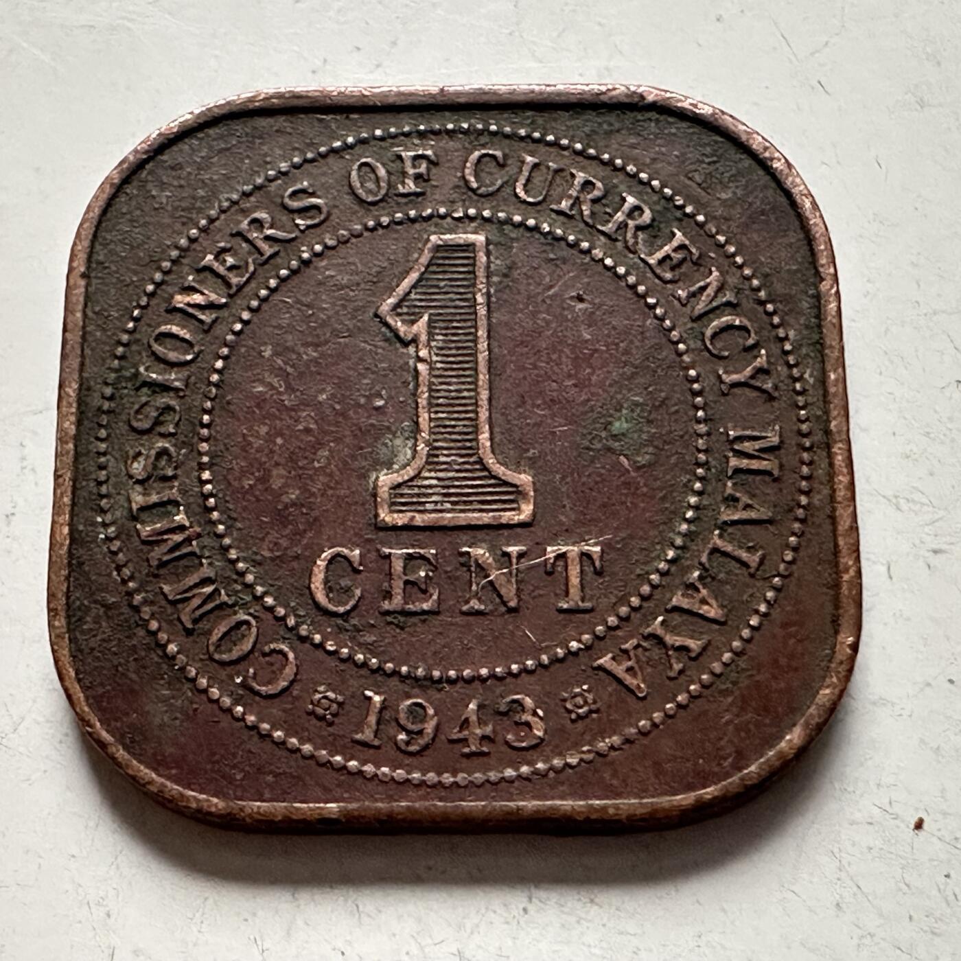 🌹外币初藏🌹🐯2026年第3场  每周二四六晚8️⃣点 接代拍 英属马来亚1943年一分