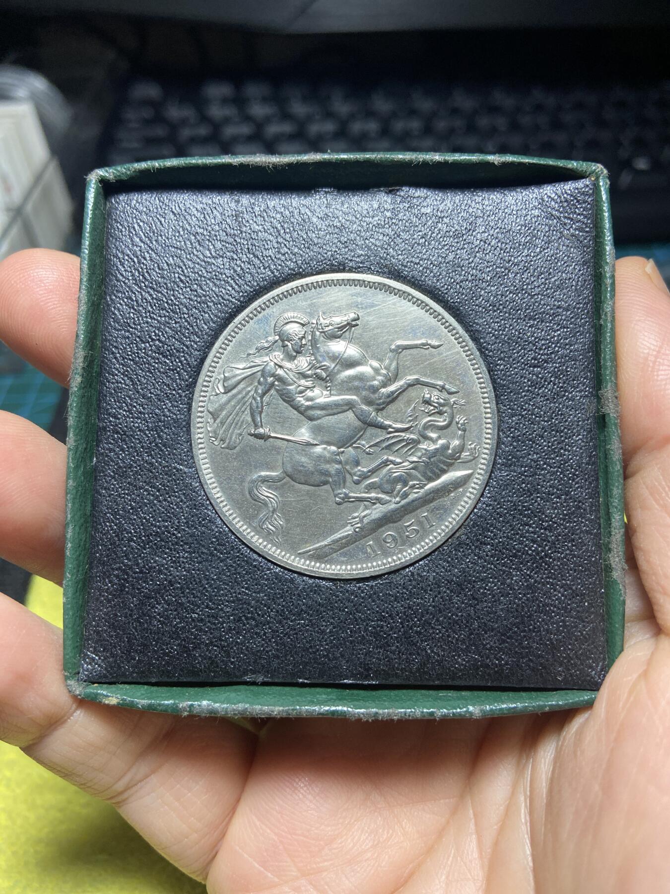 2026年第四场(总第一百七十三场）外国好品散币场(免佣金) 好品–英国🇬🇧1951年5先令(乔治六世时期，绿盒无证)