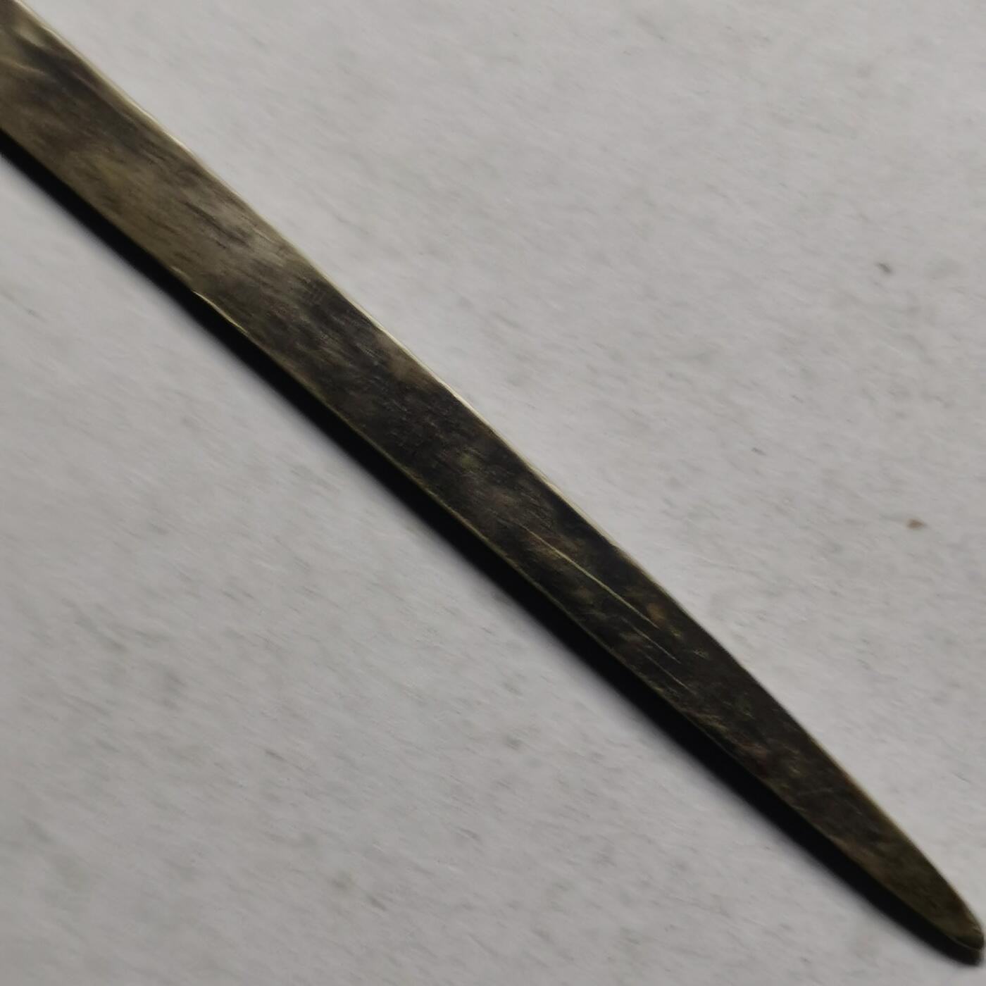 杂件专场93期 清末民国老银发簪，一边有一点断