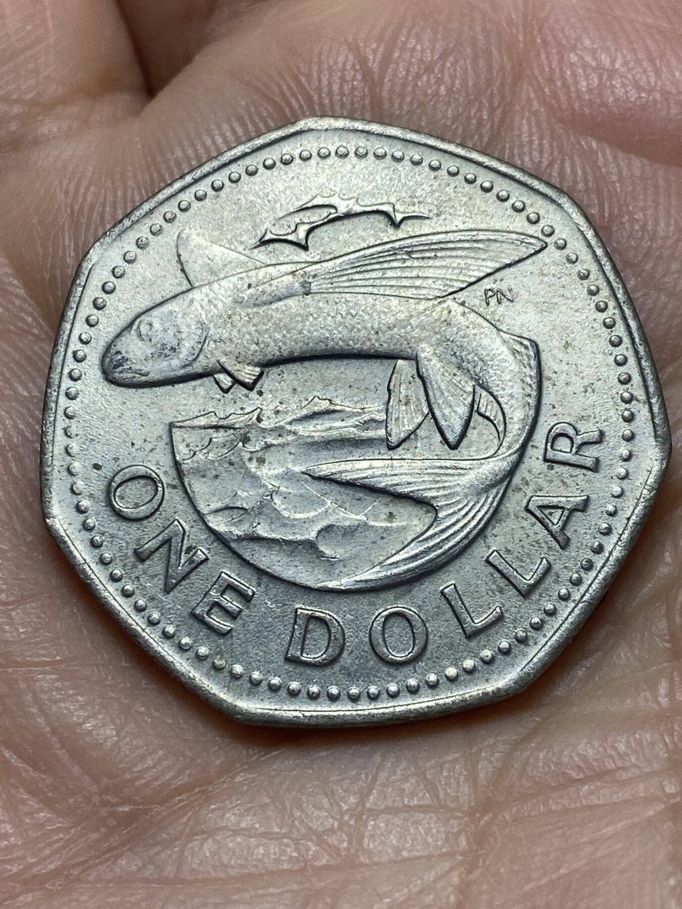 2026年第四场(总第一百七十三场）外国好品散币场(免佣金) 巴巴多斯🇧🇧1973年1元(第一版首发年，铜镍材质无磁版)