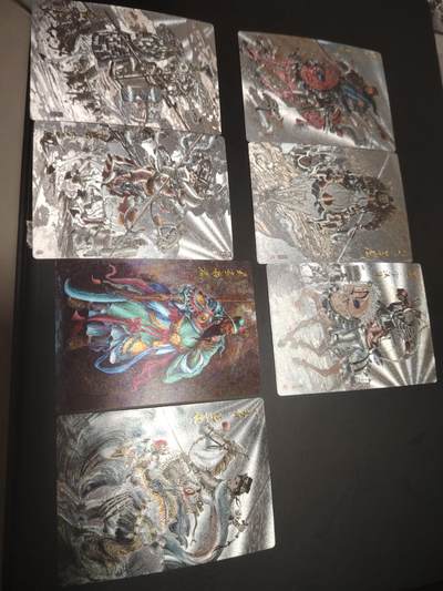 卡牌限时028期专场（24号晚21点30截拍） - 齐卡文化-涌喆五虎上将半粗5张+俩张特卡关圣帝君，一丈青扈三娘，总计七张