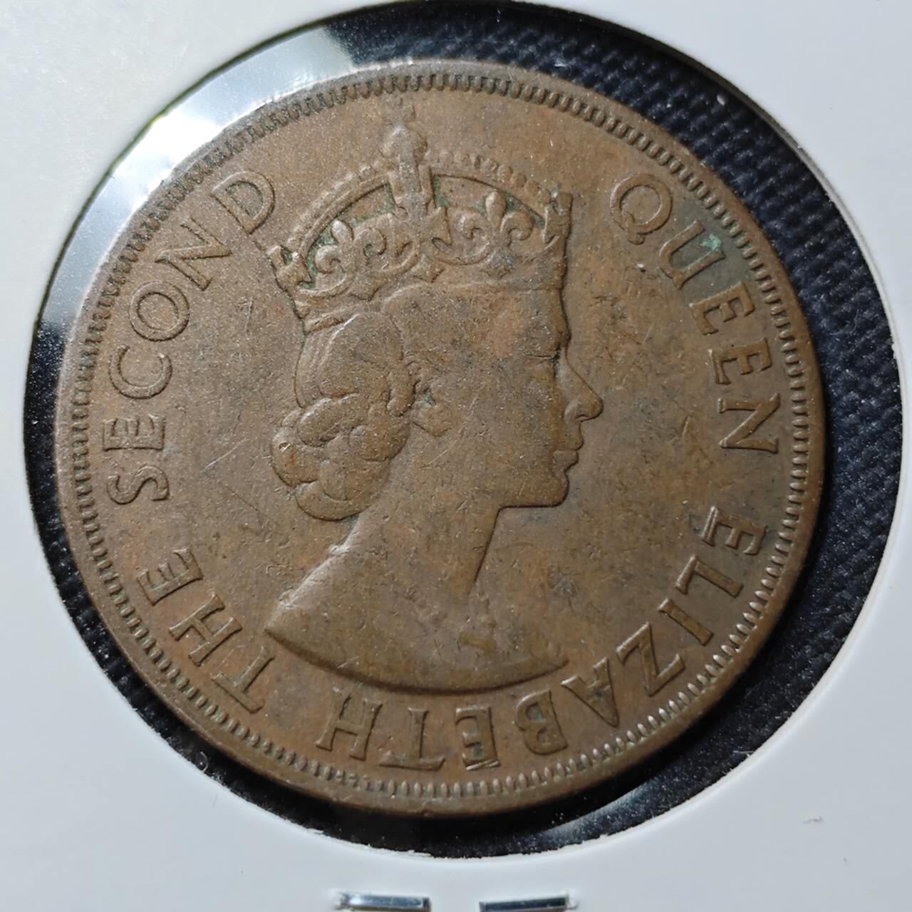 KK钱币收藏小铺  第386期  2月预留时间 周末发货  英属加勒比2分铜币