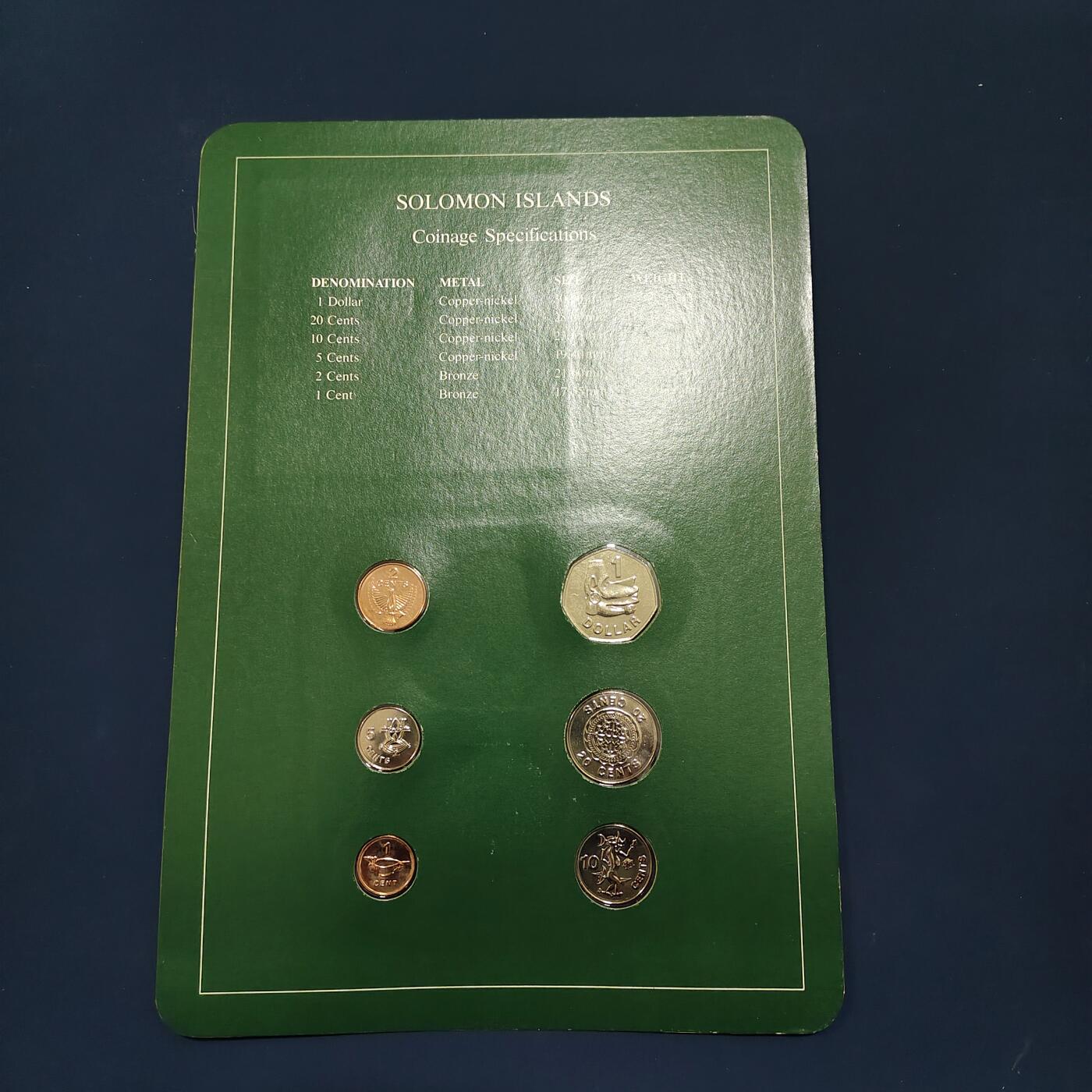 【全场包邮】纯粹捡漏拍492场【封装套币专场】-注意佣金 【富兰克林·世界各国硬币系列邮币卡】所罗门群岛