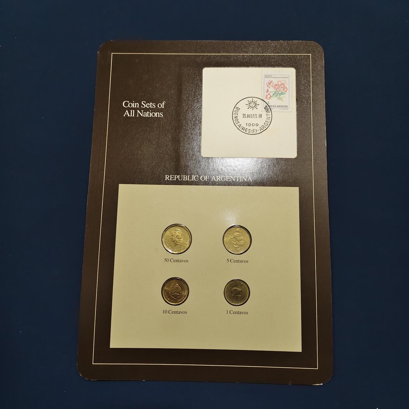 【全场包邮】纯粹捡漏拍492场【封装套币专场】-注意佣金 【富兰克林·世界各国硬币系列邮币卡】阿根廷共和国