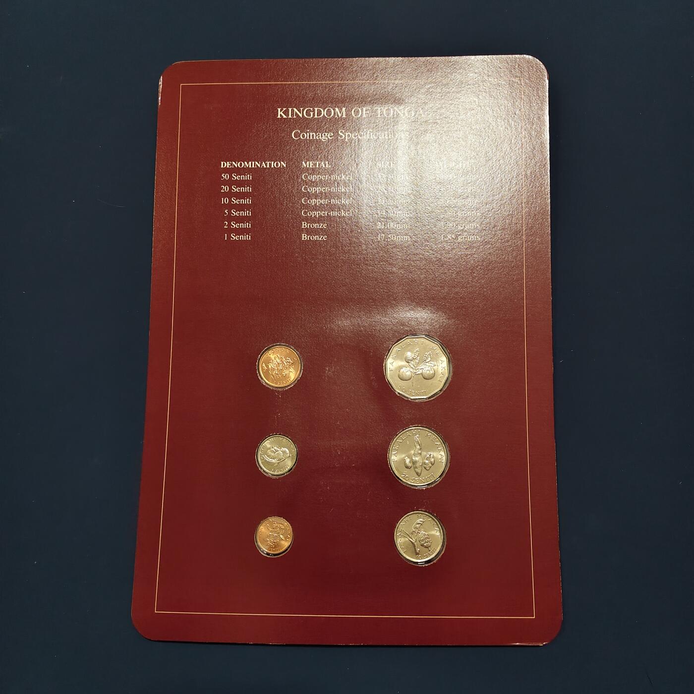 【全场包邮】纯粹捡漏拍492场【封装套币专场】-注意佣金 【富兰克林·世界各国硬币系列邮币卡】汤加王国