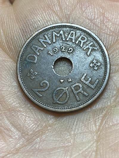 2026年第四场(总第一百七十三场）外国好品散币场(免佣金) - 丹麦🇩🇰1929年2欧尔(克里斯蒂安十世第六版，N; GJ版)