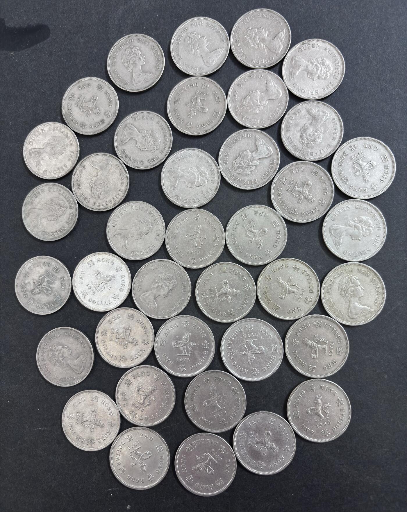 文馨钱币收藏 2026新年第二场（第 288 场）【长期接代拍品】 好品英属香港一元 38 枚