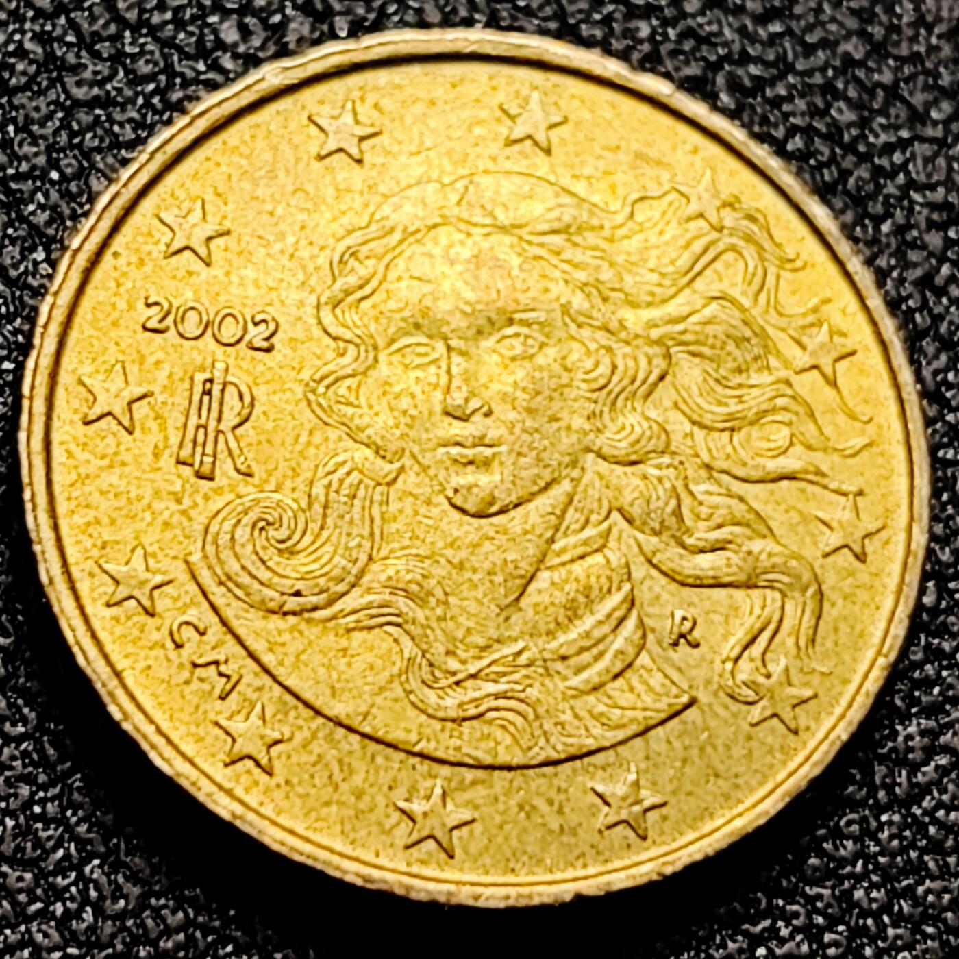 泉币菌-第164场-新年第七场 精品福利场 维纳斯女神 意大利10欧分黄铜币  纪念币铜钱