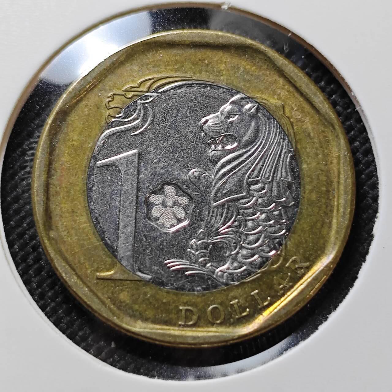 KK钱币收藏小铺  第387期  2月预留时间 周末发货  新加坡1元