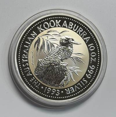 S&S Numismatic世界钱币-拍卖 第118期  - 澳大利亚1993年 翠鸟 10澳元10盎司999投资银币 311克999银 