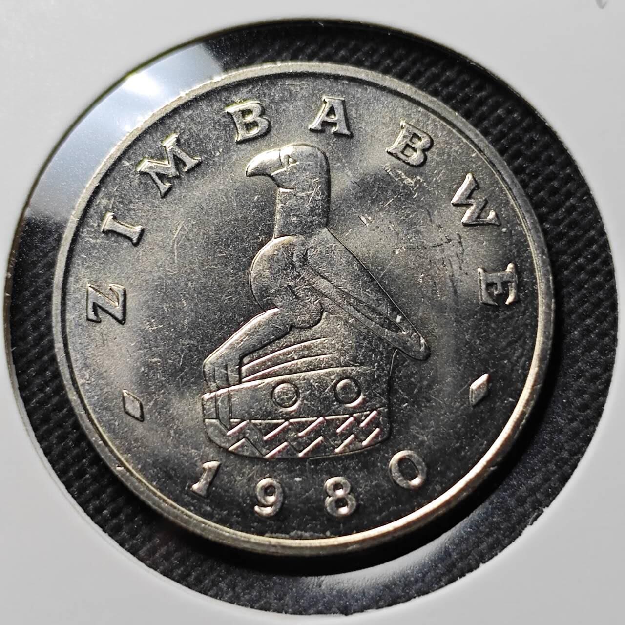 KK钱币收藏小铺  第387期  2月预留时间 周末发货  1980津巴布韦1元