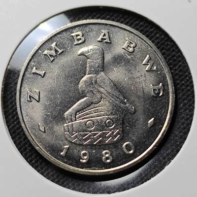 KK钱币收藏小铺  第387期  2月预留时间 周末发货 -  1980津巴布韦1元