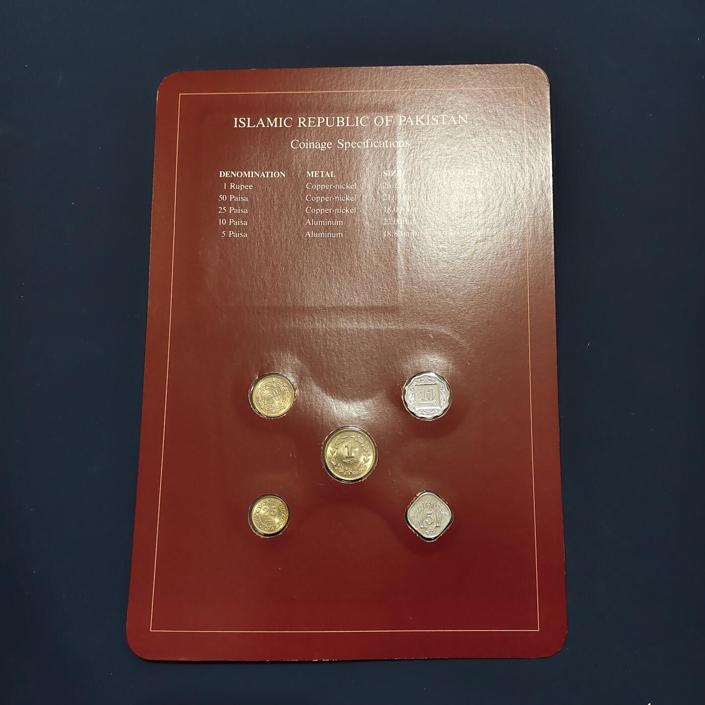 【全场包邮】纯粹捡漏拍492场【封装套币专场】-注意佣金 【富兰克林·世界各国硬币系列邮币卡】巴基斯坦伊斯兰共和国