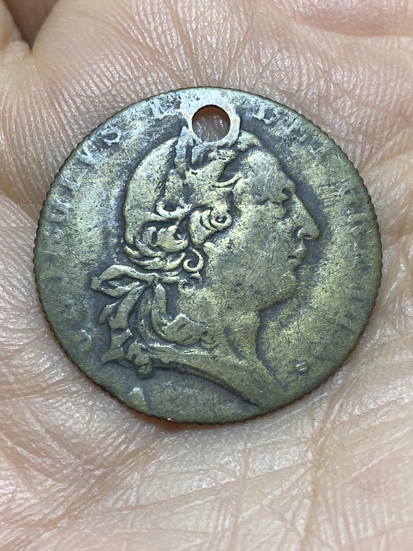 2026年第四场(总第一百七十三场）外国好品散币场(免佣金) 稀少打孔–英国🇬🇧乔治三世1790年几尼型代币(原铸品)